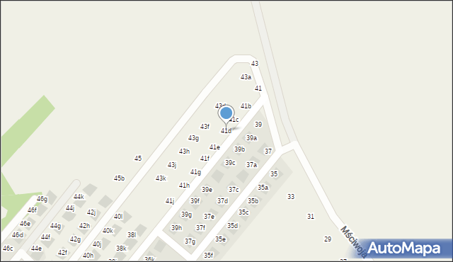 Kłodawa, Mściwoja, 41d, mapa Kłodawa