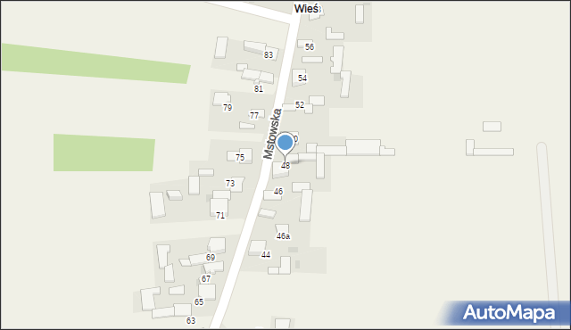 Kuchary, Mstowska, 48, mapa Kuchary