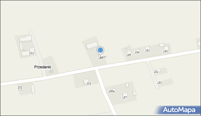Mściów, Mściów, 196, mapa Mściów