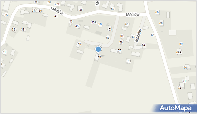 Mściów, Mściów, 58, mapa Mściów