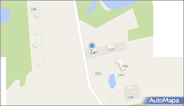 Mściszewice, Mściszewice, 121E, mapa Mściszewice