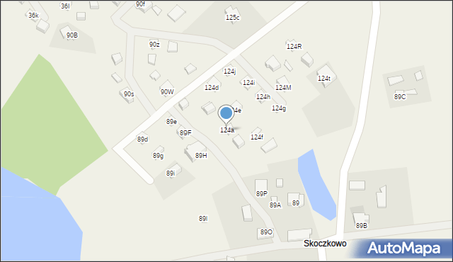 Mściszewice, Mściszewice, 124a, mapa Mściszewice
