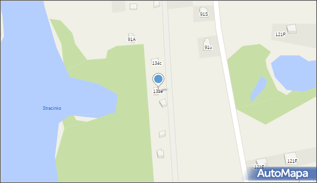 Mściszewice, Mściszewice, 134e, mapa Mściszewice