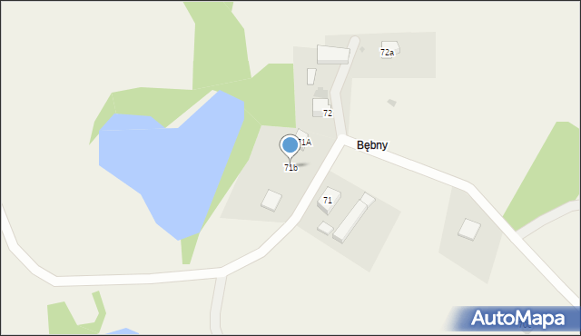 Mściszewice, Mściszewice, 71b, mapa Mściszewice