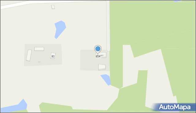 Mściszewice, Mściszewice, 80A, mapa Mściszewice