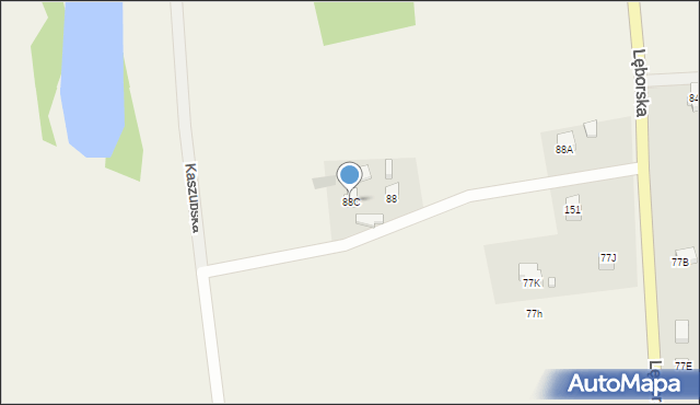 Mściszewice, Mściszewice, 88C, mapa Mściszewice