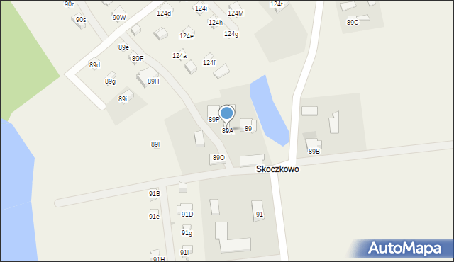 Mściszewice, Mściszewice, 89A, mapa Mściszewice