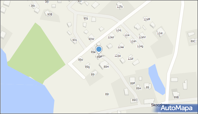 Mściszewice, Mściszewice, 89F, mapa Mściszewice