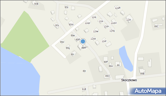 Mściszewice, Mściszewice, 89H, mapa Mściszewice