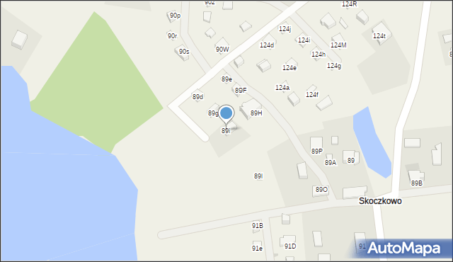 Mściszewice, Mściszewice, 89i, mapa Mściszewice