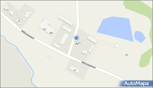 Mściszewo, Mściszewo, 26a, mapa Mściszewo