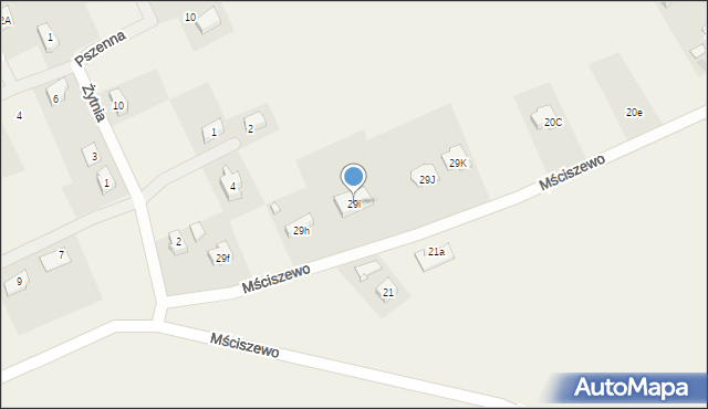 Mściszewo, Mściszewo, 29i, mapa Mściszewo