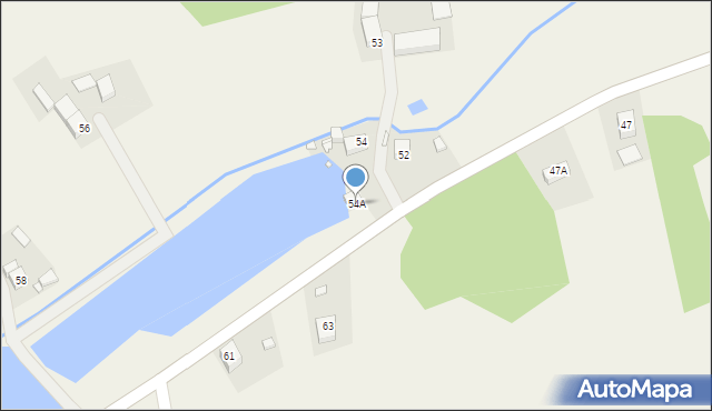 Mściszów, Mściszów, 54A, mapa Mściszów