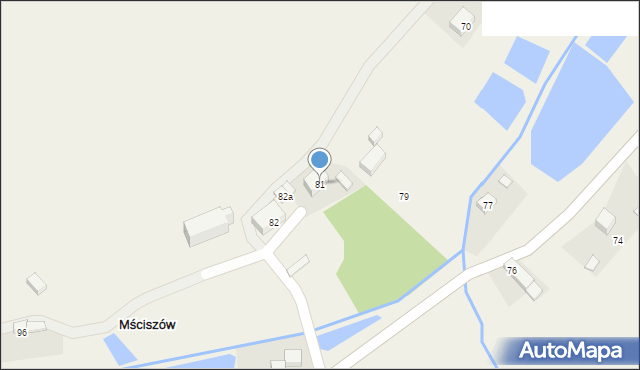 Mściszów, Mściszów, 81, mapa Mściszów