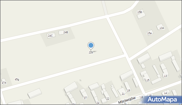 Mściwojów, Mściwojów, 22b, mapa Mściwojów
