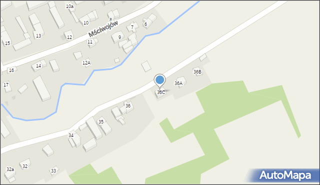 Mściwojów, Mściwojów, 36C, mapa Mściwojów