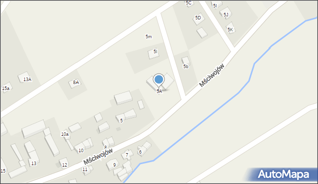 Mściwojów, Mściwojów, 5A, mapa Mściwojów