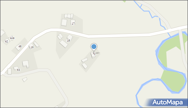 Mstów, Mstów, 71, mapa Mstów