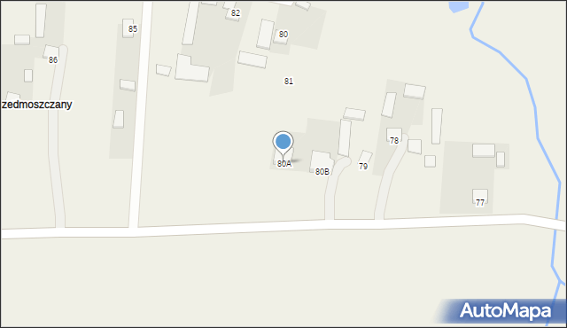 Mstyczów, Mstyczów, 80A, mapa Mstyczów