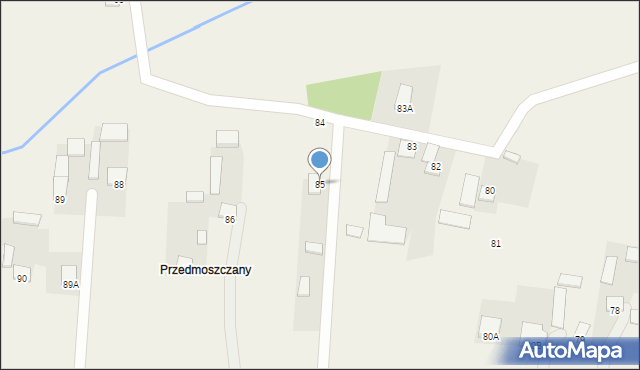 Mstyczów, Mstyczów, 85, mapa Mstyczów