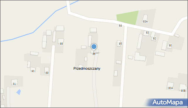 Mstyczów, Mstyczów, 86, mapa Mstyczów