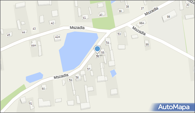 Mszadla, Mszadla, 56, mapa Mszadla
