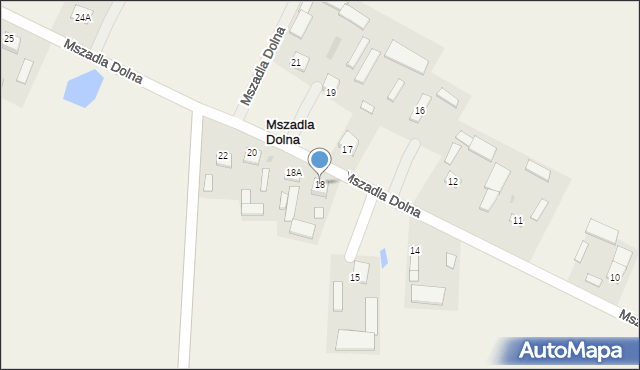 Mszadla Dolna, Mszadla Dolna, 18, mapa Mszadla Dolna