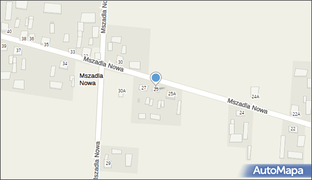 Mszadla Nowa, Mszadla Nowa, 25, mapa Mszadla Nowa