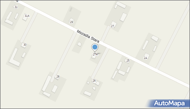 Mszadla Stara, Mszadla Stara, 27A, mapa Mszadla Stara