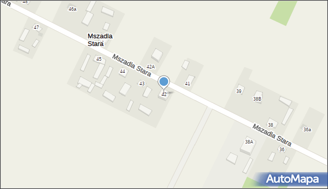 Mszadla Stara, Mszadla Stara, 42, mapa Mszadla Stara