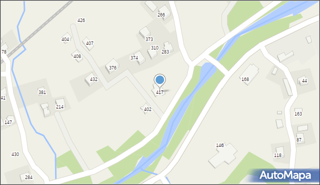 Mszalnica, Mszalnica, 417, mapa Mszalnica