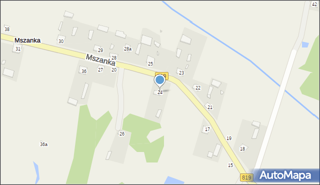 Mszanka, Mszanka, 24, mapa Mszanka