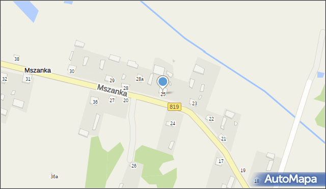 Mszanka, Mszanka, 25, mapa Mszanka