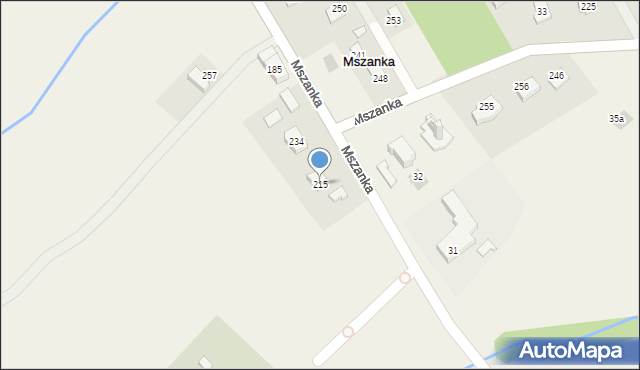Mszanka, Mszanka, 215, mapa Mszanka