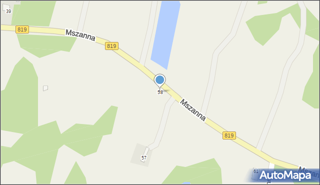 Mszanna, Mszanna, 58, mapa Mszanna