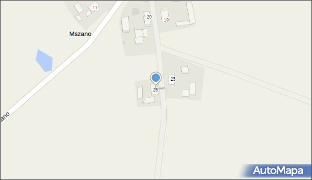 Mszano, Mszano, 26, mapa Mszano