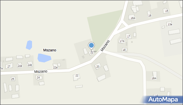 Mszano, Mszano, 21, mapa Mszano