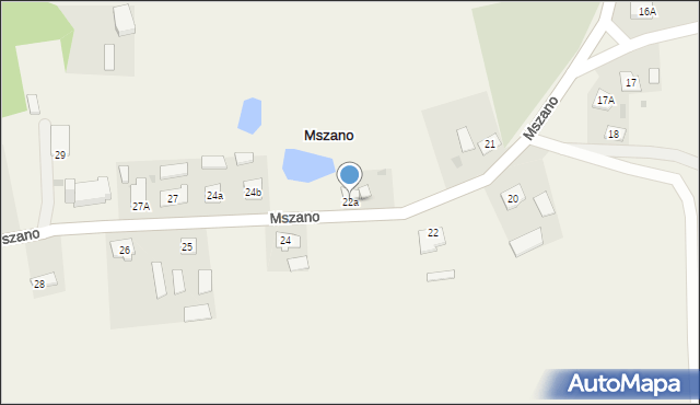 Mszano, Mszano, 22a, mapa Mszano