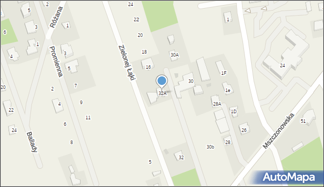 Nadarzyn, Mszczonowska, 32A, mapa Nadarzyn