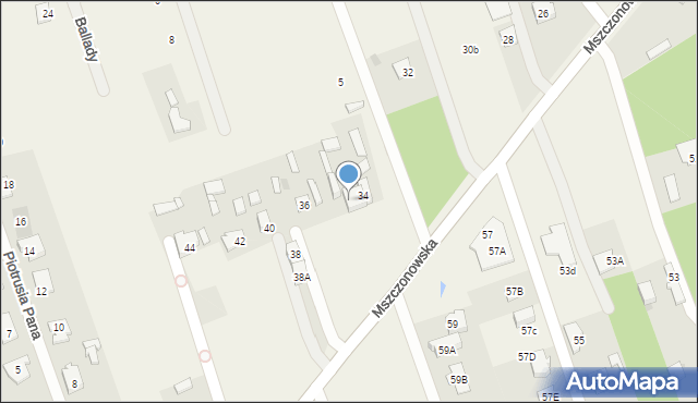 Nadarzyn, Mszczonowska, 34a, mapa Nadarzyn