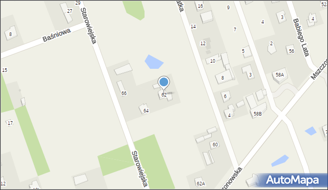Nadarzyn, Mszczonowska, 62, mapa Nadarzyn