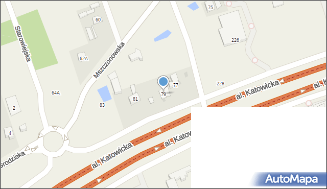 Nadarzyn, Mszczonowska, 79, mapa Nadarzyn