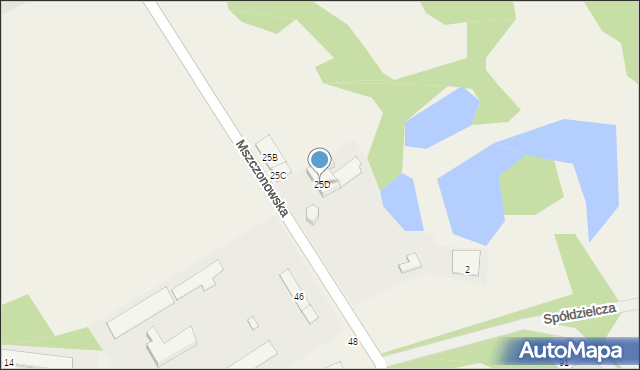 Osuchów, Mszczonowska, 25D, mapa Osuchów