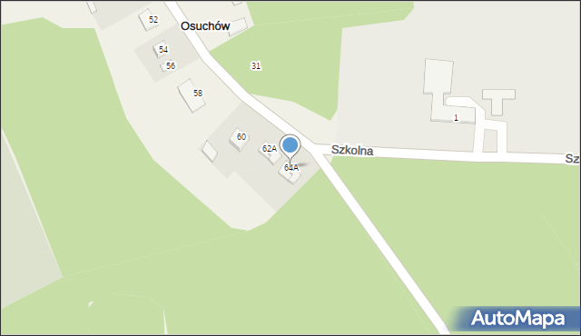 Osuchów, Mszczonowska, 64A, mapa Osuchów