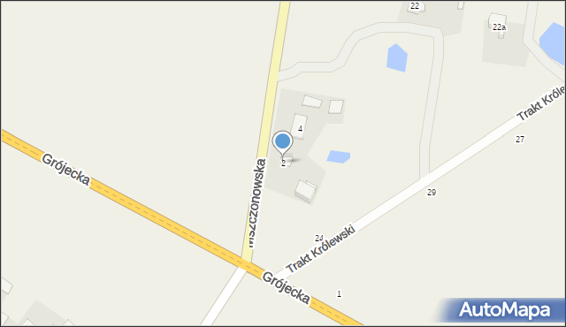 Petrykozy, Mszczonowska, 2, mapa Petrykozy