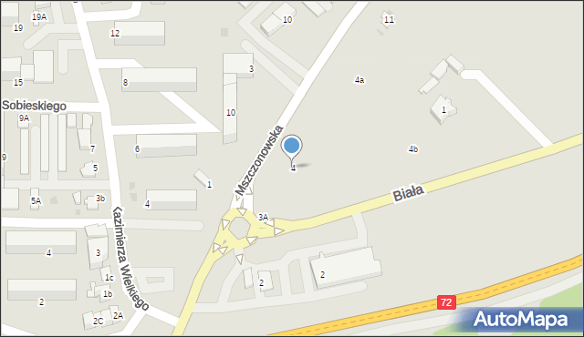 Rawa Mazowiecka, Mszczonowska, 4, mapa Rawa Mazowiecka