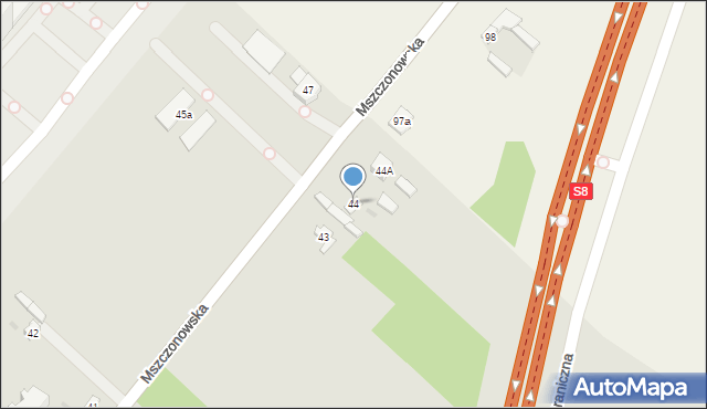 Rawa Mazowiecka, Mszczonowska, 44, mapa Rawa Mazowiecka