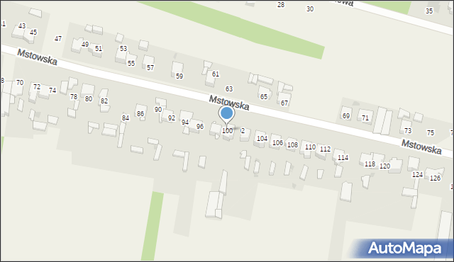Rędziny, Mstowska, 100, mapa Rędziny