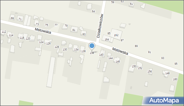 Rędziny, Mstowska, 138, mapa Rędziny
