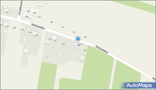 Rędziny, Mstowska, 148, mapa Rędziny